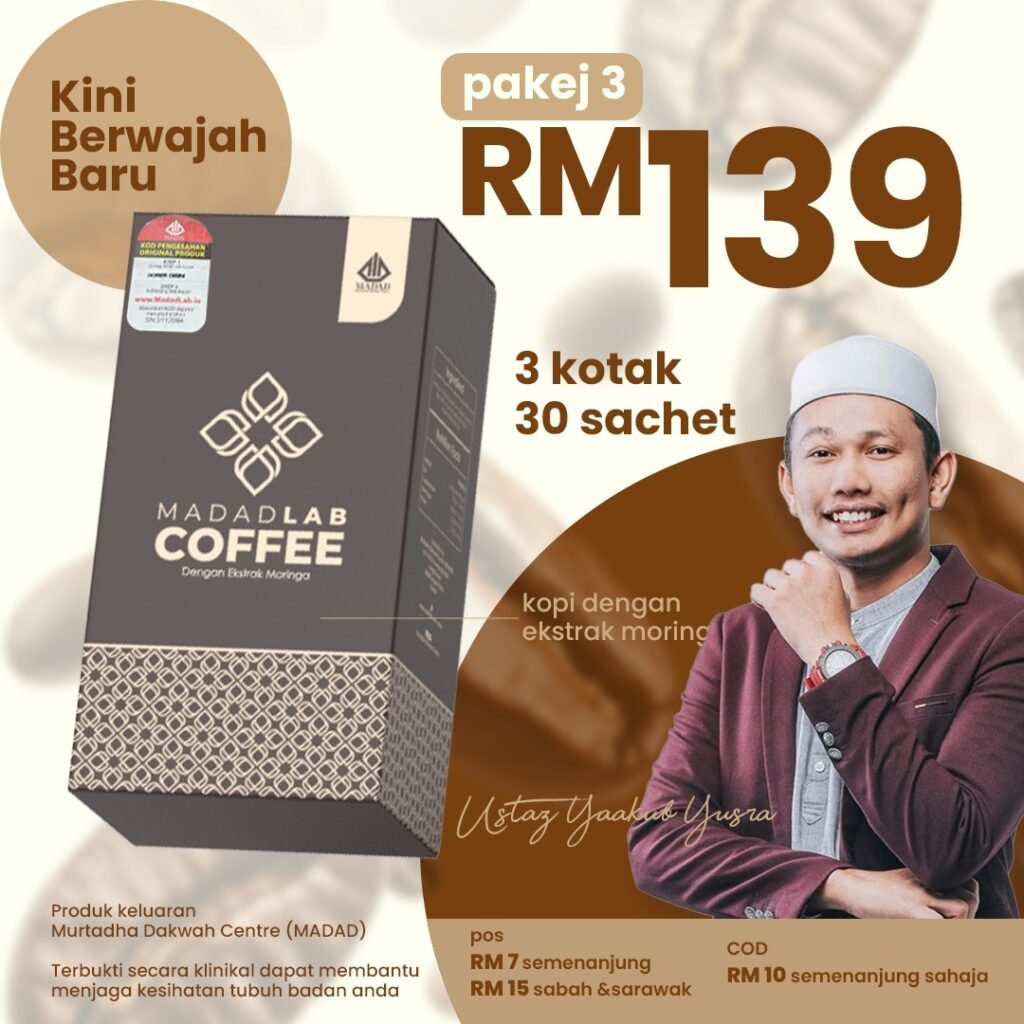 3 Kotak Kopi Moringa Madad