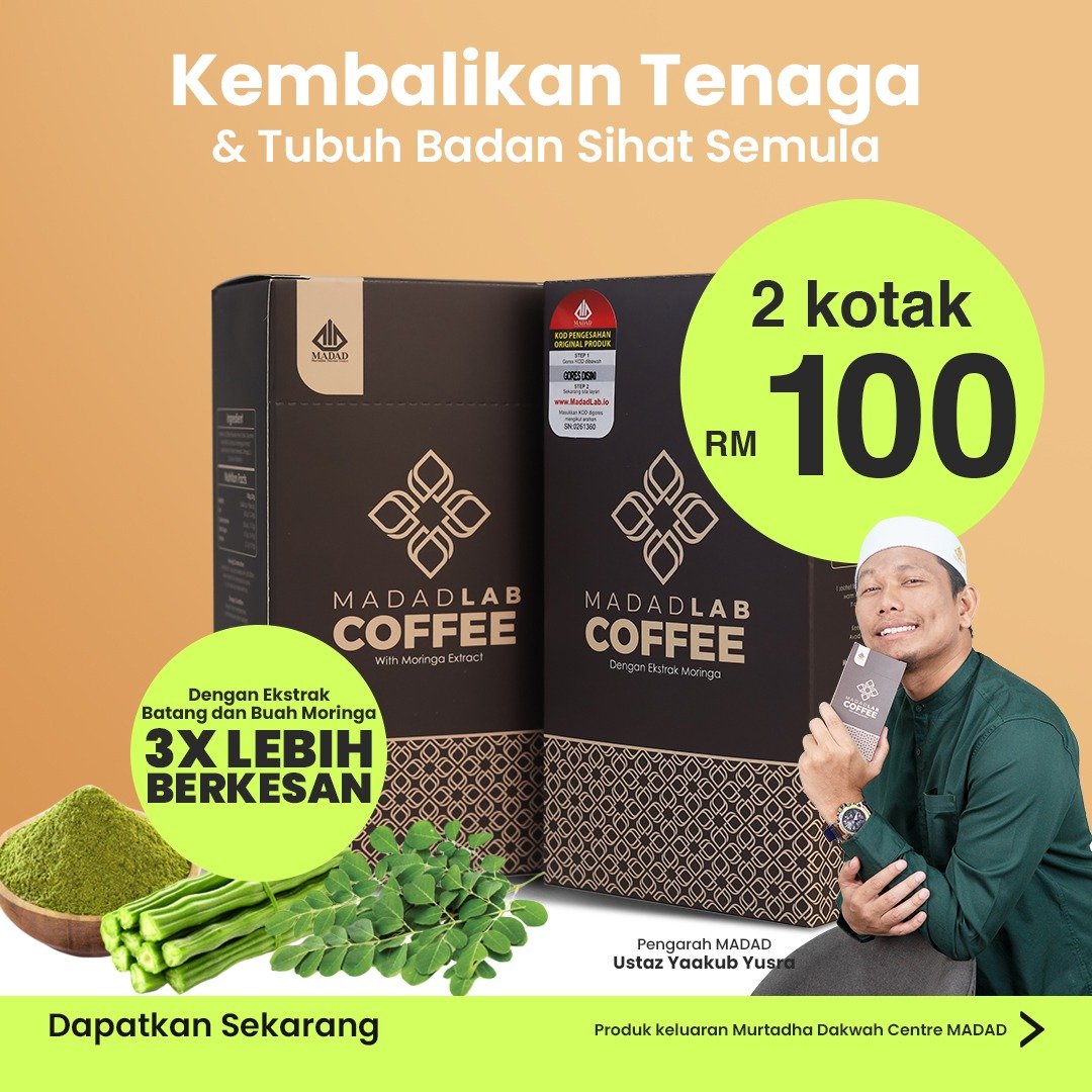2 Kotak Kopi Moringa Madad